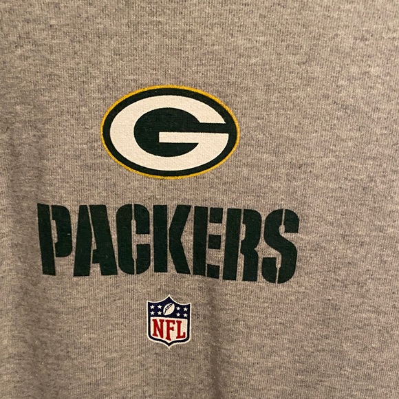 Reebok Gray Green Bay Packers Hoodie - Picture 3 of 4